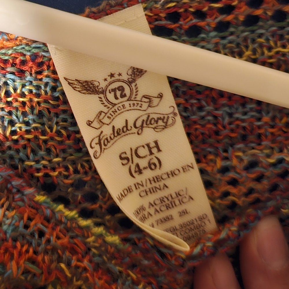 Multicolor Knit V-Neck Shirt - Picture 3 of 3
